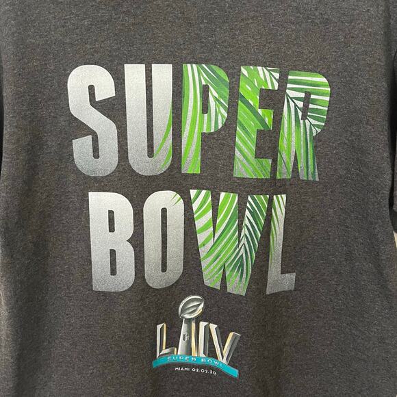 Junk Food Men’s Super Bowl LIV Tee Medium Gray NFL Streetwear Sports Casual NWT - Picture 4 of 6